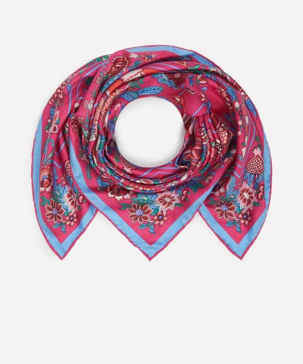 Liberty Scarves^Tree of Life 90 x 90 Silk Scarf