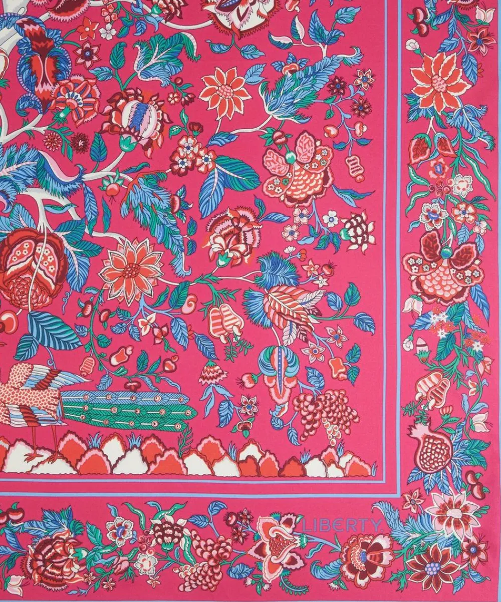 Liberty Scarves^Tree of Life 90 x 90 Silk Scarf