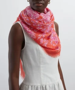 Liberty Scarves^Tree Of Life Meadow 140x140 Wool-Silk Scarf