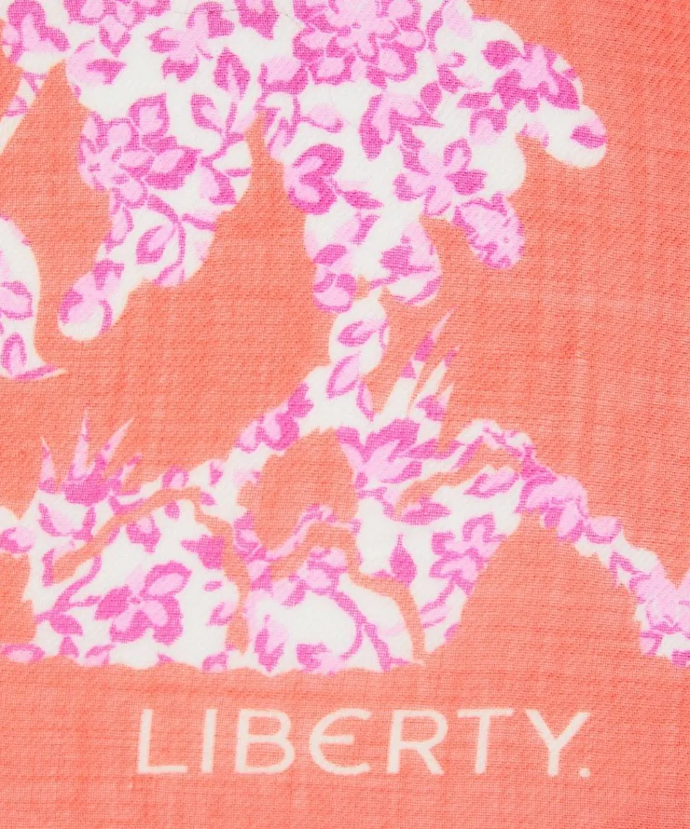 Liberty Scarves^Tree Of Life Meadow 140x140 Wool-Silk Scarf
