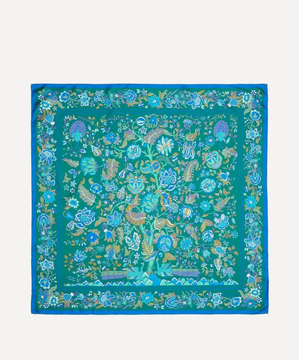 Liberty Scarves^Tree of Life 90x90 Silk Scarf