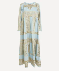 Kori Dresses^Triangle Embroidered Maxi Kaftan