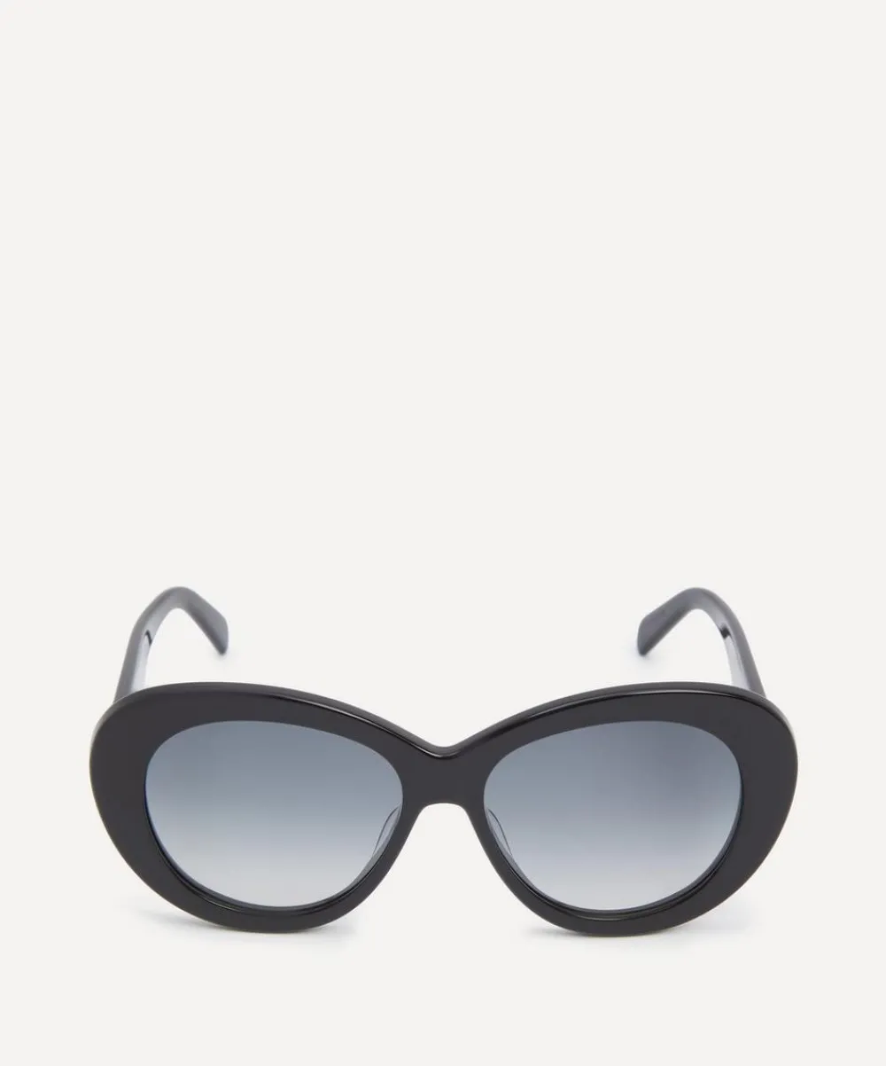 Celine Sunglasses & Glasses^Triomphe Black Acetate Butterfly Sunglasses