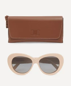 Celine Sunglasses & Glasses^Triomphe Rose Acetate Butterfly Sunglasses