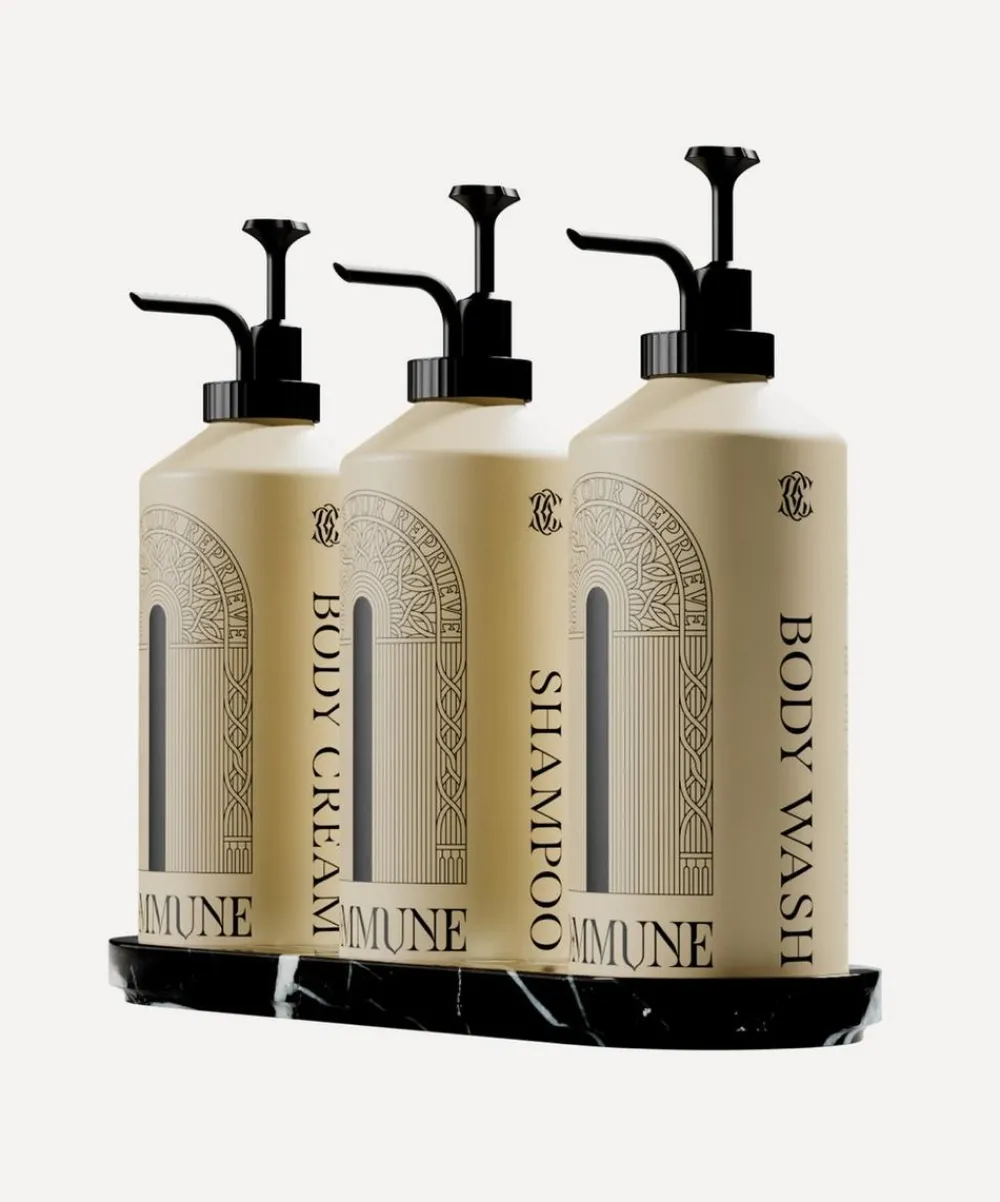 Commune Bath & Body Wash^Triple Black Marble Tray
