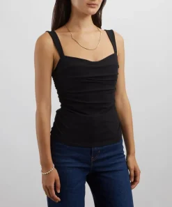 Reformation Tops^Trish Black Knit Top