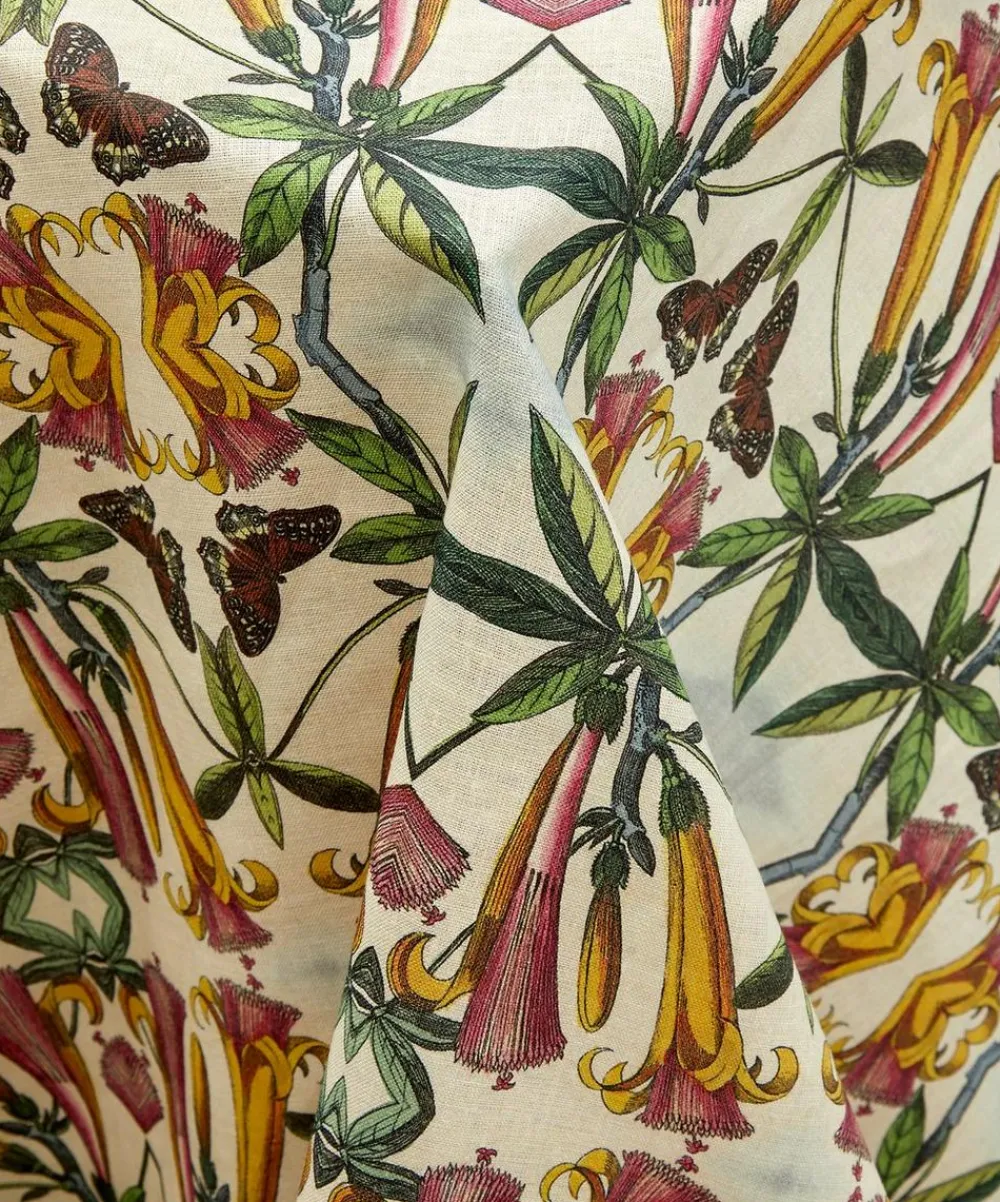 Avenida Home Tableware^Trumpet Flower 200x150cm Linen Tablecloth