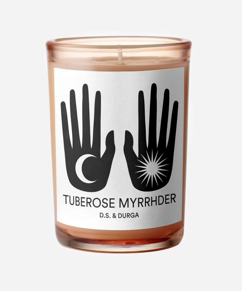 D.S. & Durga Candles & Candle Holders^Tuberose Myrrhder Candle 200g