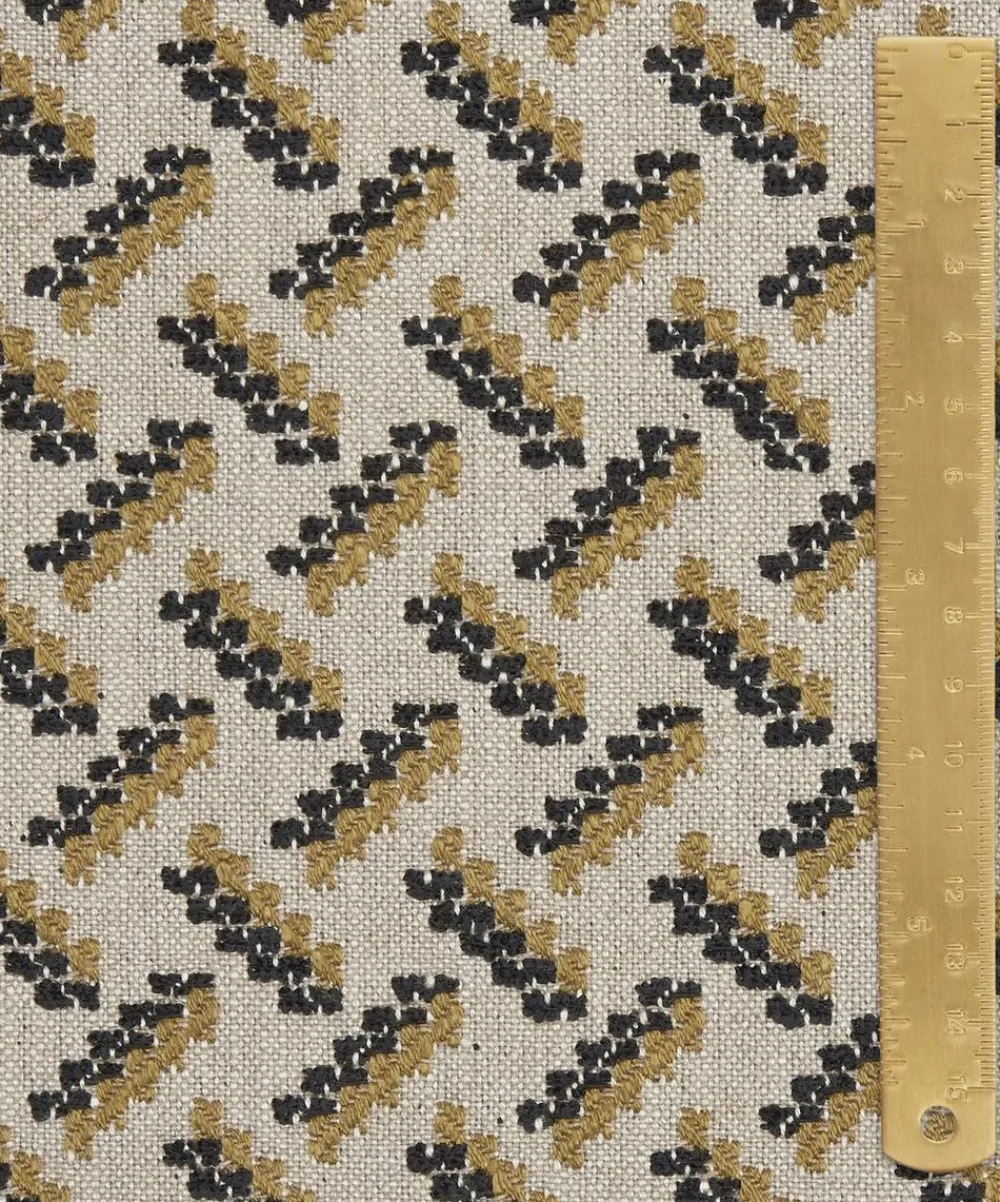 Liberty Interiors Furnishing Fabrics^Tudor Brick in Twill Grey