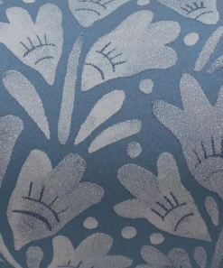 Liberty Interiors Wallpaper^Tudor Poppy in Lapis