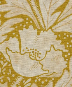Liberty Interiors Furnishing Fabrics^Tudor Poppy Wycombe Linen in Yarrow