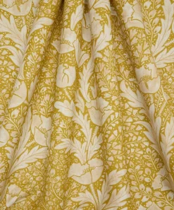 Liberty Interiors Furnishing Fabrics^Tudor Poppy Wycombe Linen in Yarrow