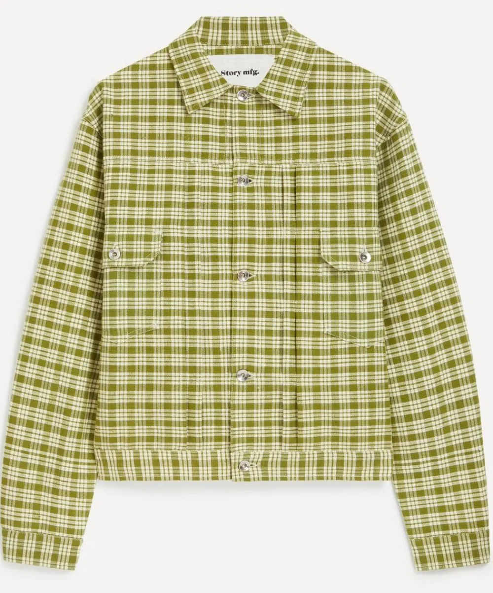 STORY mfg. Coats & Jackets^Tuesday Moss Check Heirloom Jacket