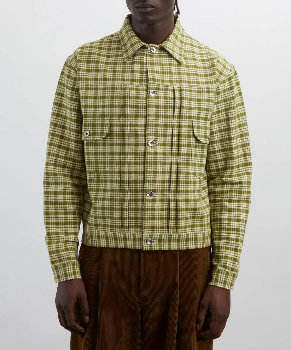 STORY mfg. Coats & Jackets^Tuesday Moss Check Heirloom Jacket