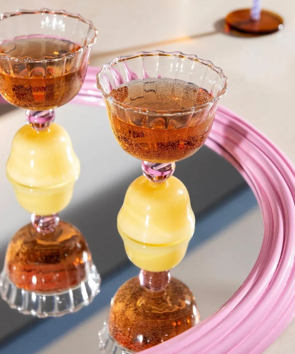 &Klevering Glass & Drinksware^Tulip Caramel Glasses Set of Two