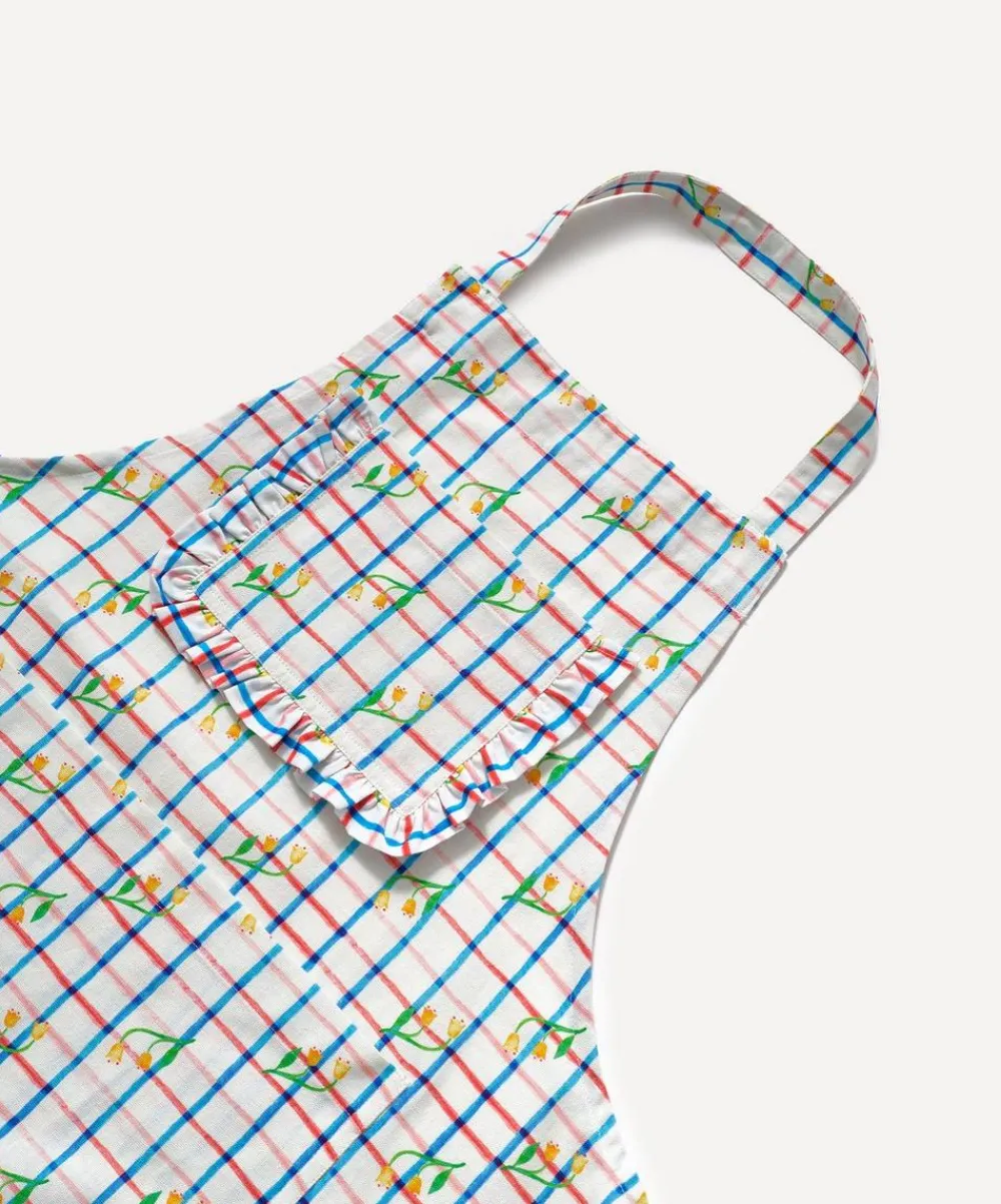 Damson Madder Kitchen^Tulip Check Valerie Apron