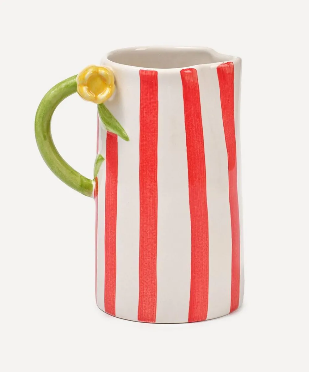 Damson Madder Glass & Drinksware|Kitchen^Tulip Stripe Jug