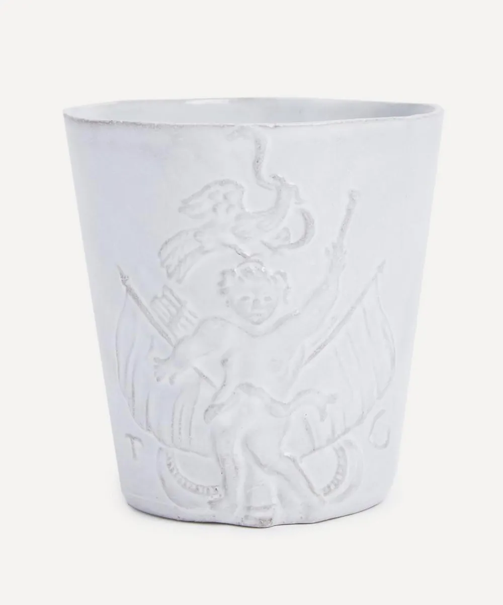 Astier de Villatte Candles & Candle Holders^TUMBLER FOR 260G CANDLE REFILL MESSAGER