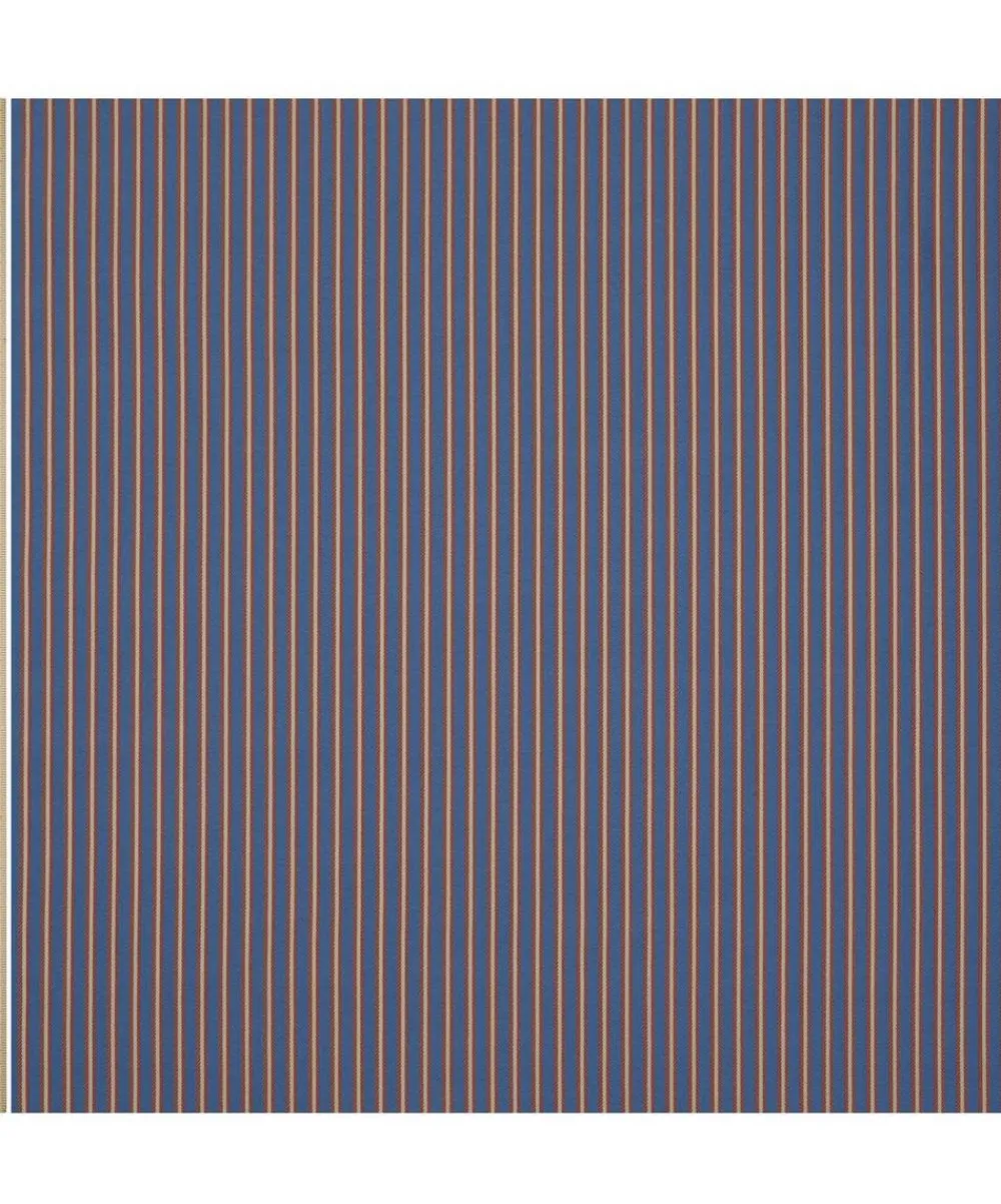 Liberty Interiors Furnishing Fabrics^Twill Stripe in Lapis