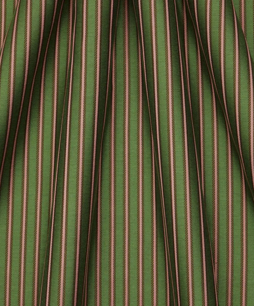Liberty Interiors Furnishing Fabrics^Twill Stripe in Purslane