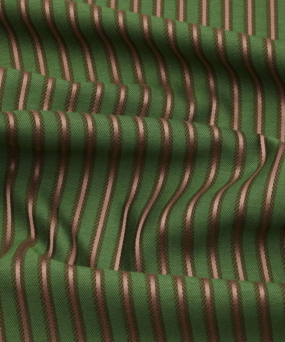 Liberty Interiors Furnishing Fabrics^Twill Stripe in Purslane