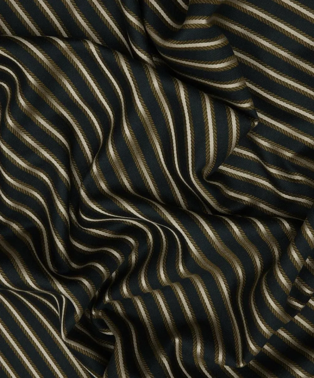 Liberty Interiors Furnishing Fabrics^Twill Stripe in Quartz
