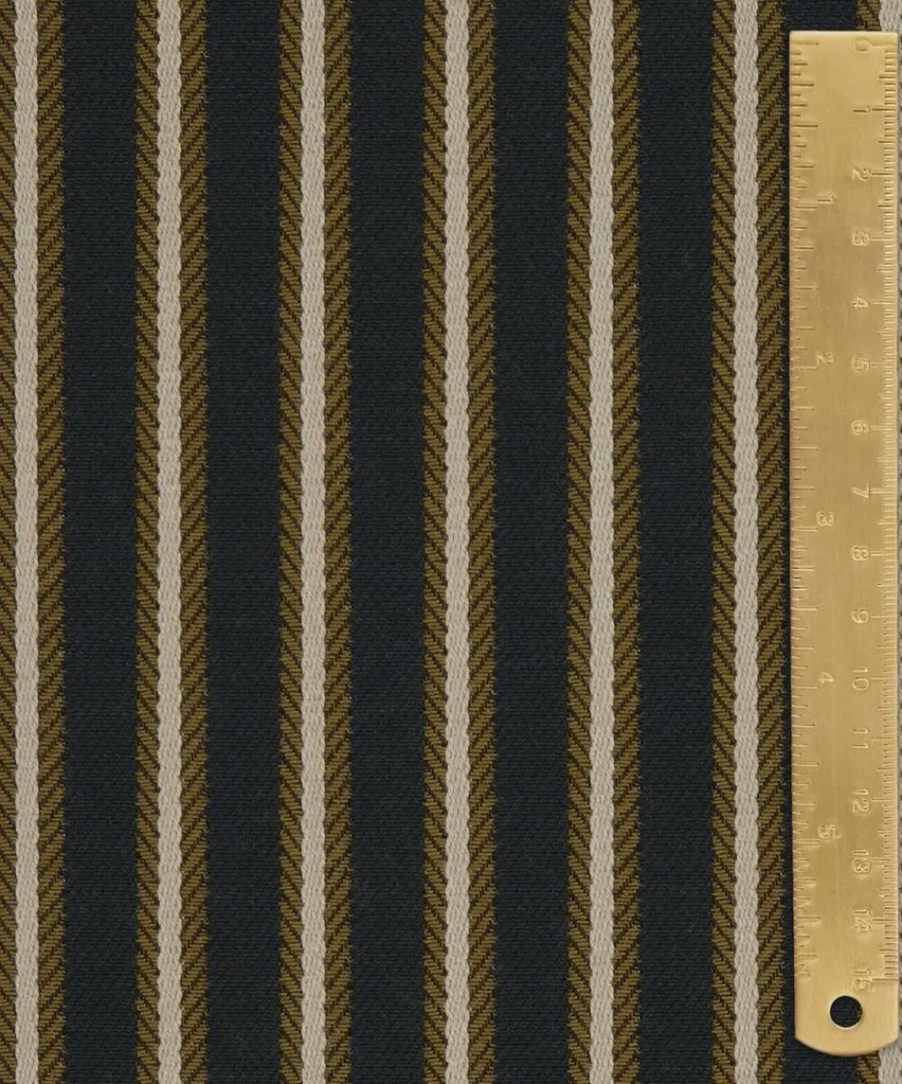Liberty Interiors Furnishing Fabrics^Twill Stripe in Quartz