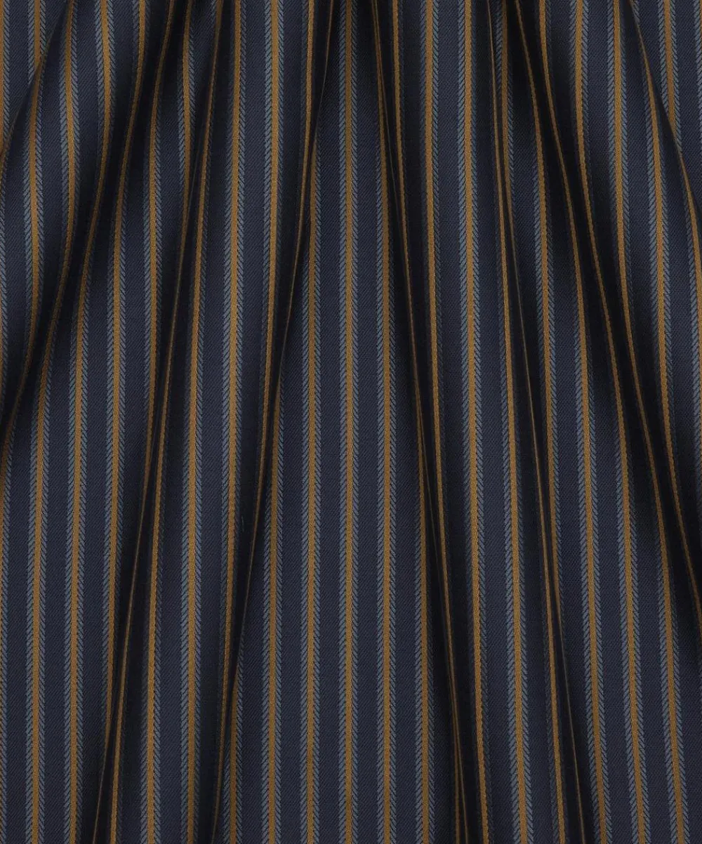 Liberty Interiors Furnishing Fabrics^Twill Stripe in Spinel