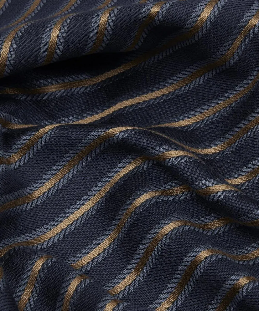 Liberty Interiors Furnishing Fabrics^Twill Stripe in Spinel