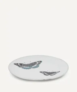 Astier de Villatte Tableware^Two Flying Butterflies Plate
