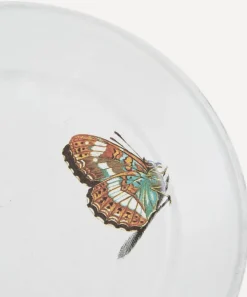 Astier de Villatte Tableware^Two Landed Butterflies Plate