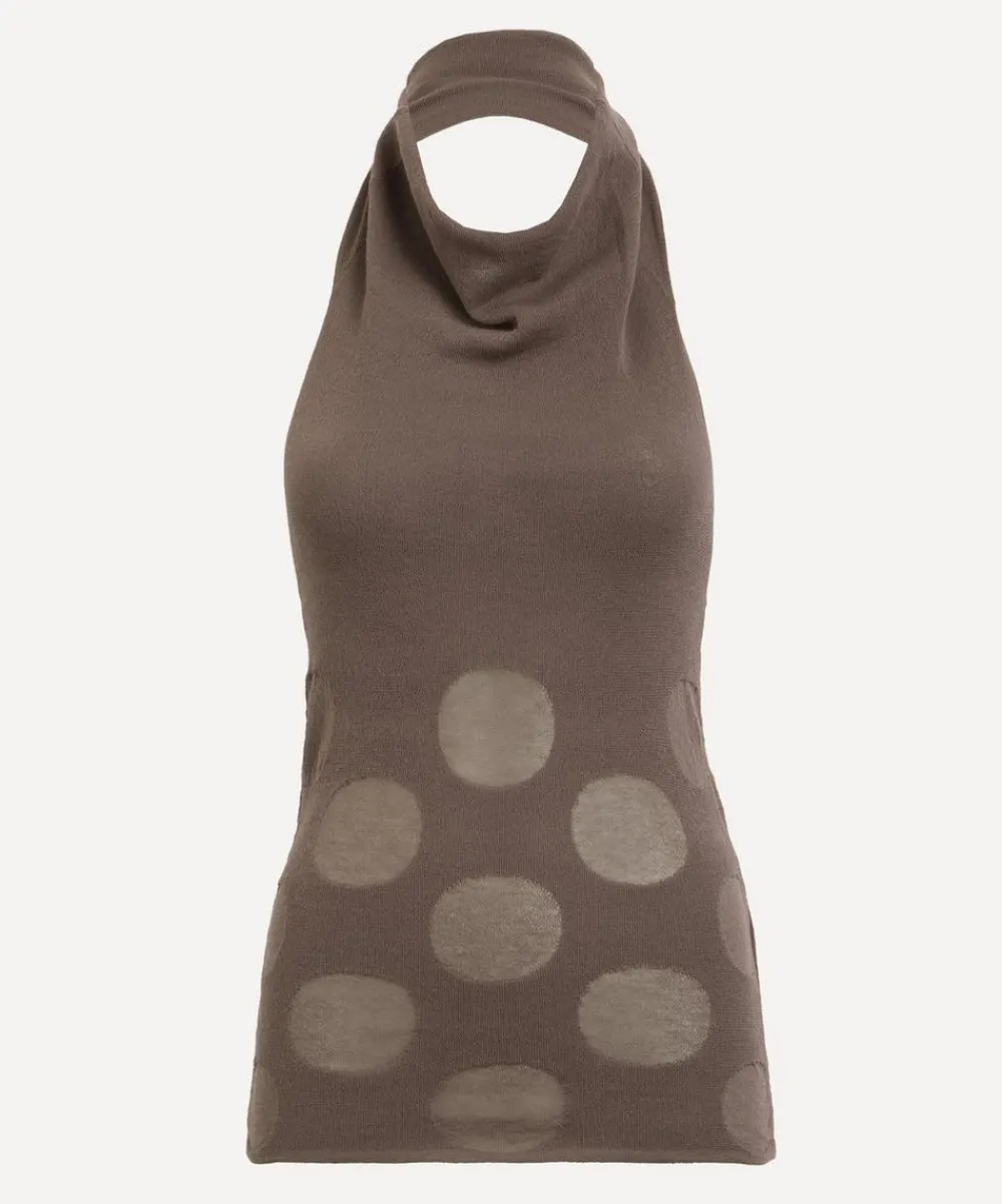 Paloma Wool Tops^Tynan Cotton Jacquard Halter Top