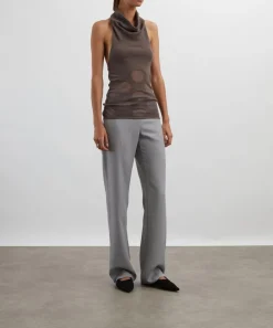 Paloma Wool Tops^Tynan Cotton Jacquard Halter Top