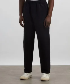 Wax London Trousers^Tyne Black Floral Diamond Cotton Trousers