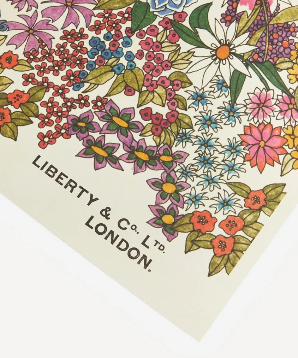 Liberty Living Room|Wall Art^Unframed Garden Border Archive Art Print