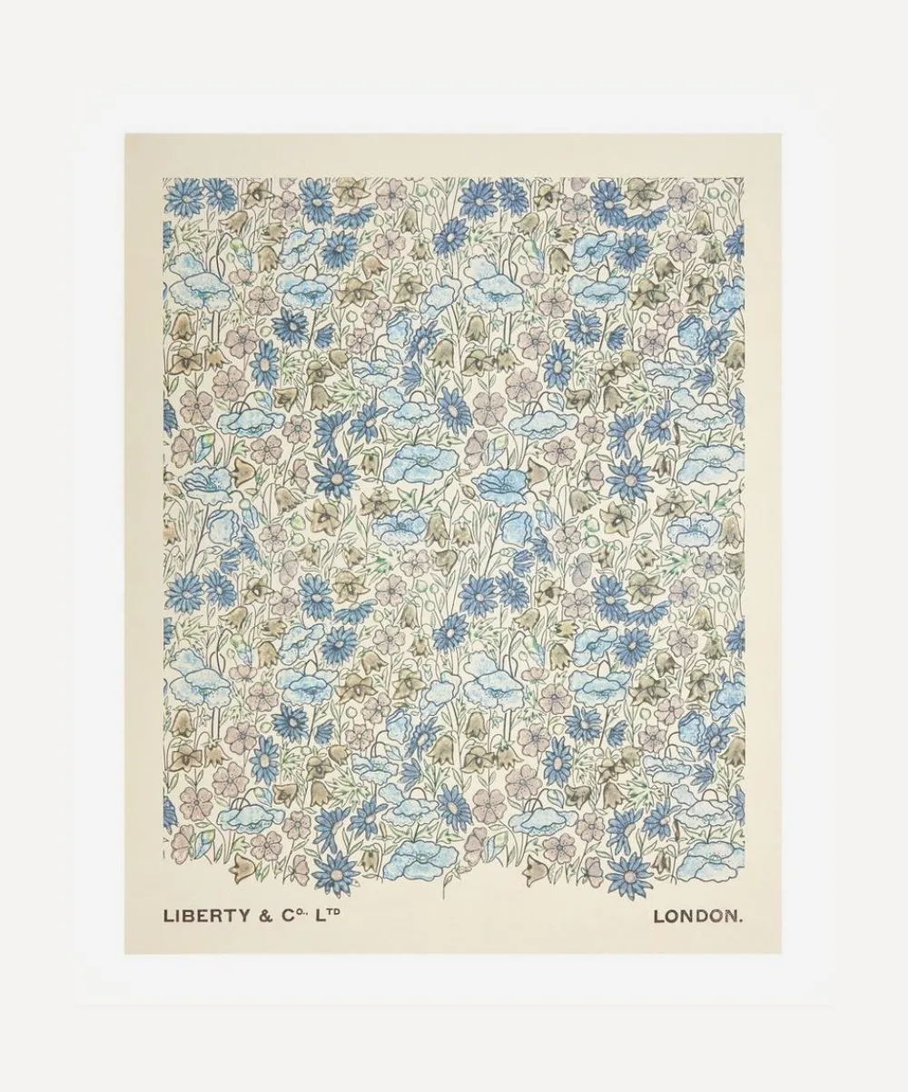 Liberty Wall Art|Living Room^Unframed Poppy and Daisy Archive Art Print