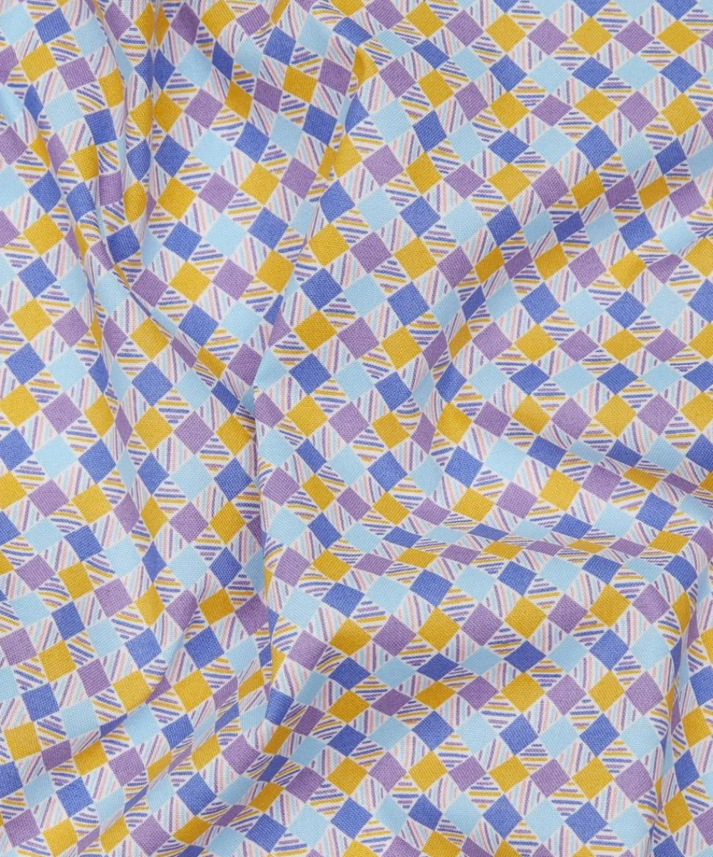 Liberty Fabrics Cotton For Quilting^Urban Check Lasenby Quilting Cotton