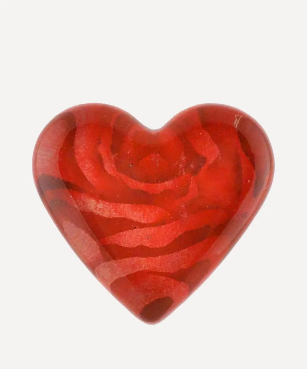 John Derian Stationery And Games^Velvet Rose Heart Charm