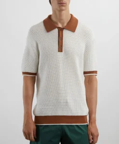Frescobol Carioca Knitwear & Sweats^Vidal Cotton Crochet Polo