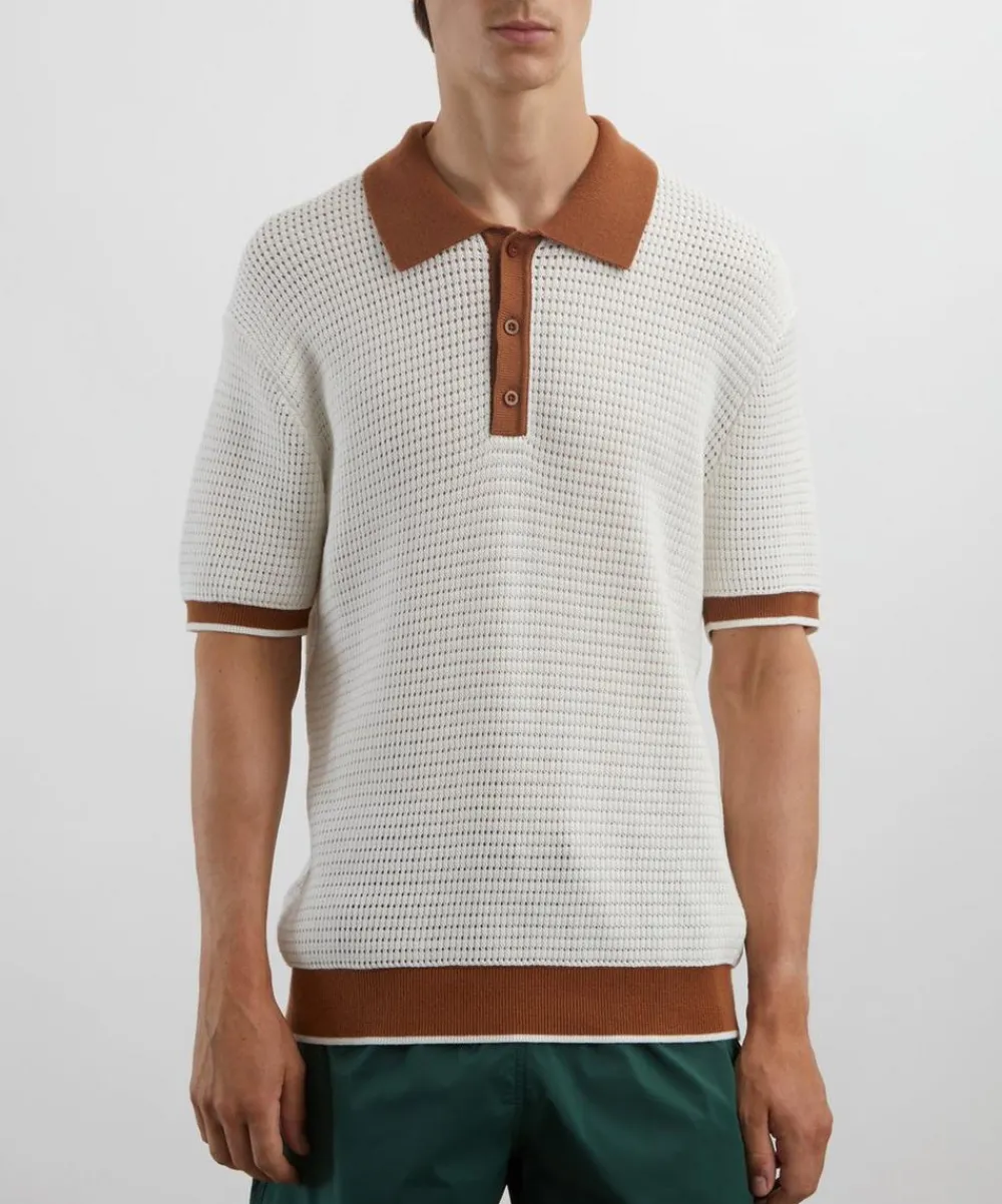 Frescobol Carioca Knitwear & Sweats^Vidal Cotton Crochet Polo