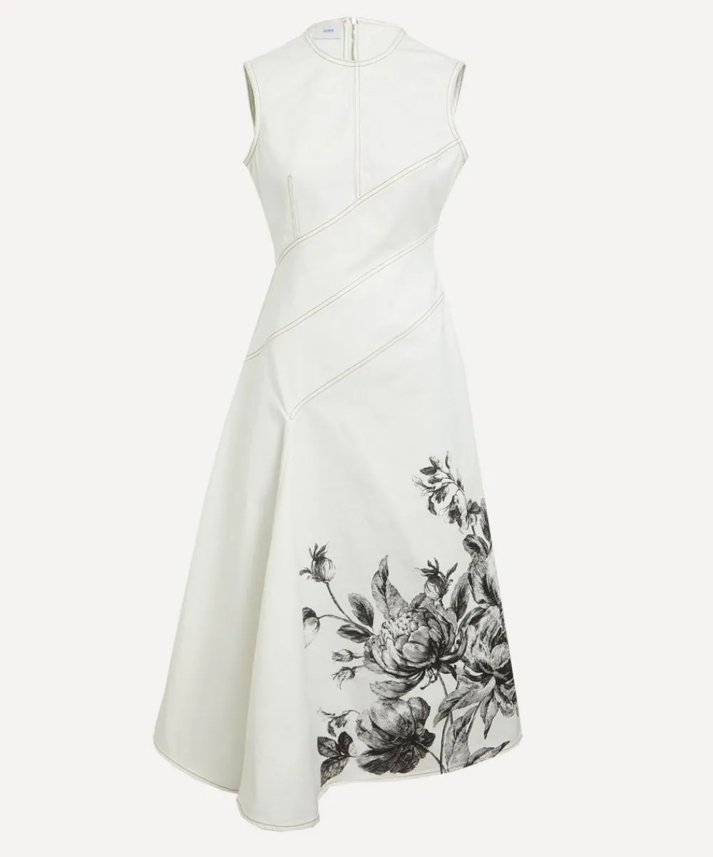 Erdem Dresses^Violetta Etching Sleeveless Midi Dress