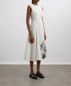 Erdem Dresses^Violetta Etching Sleeveless Midi Dress