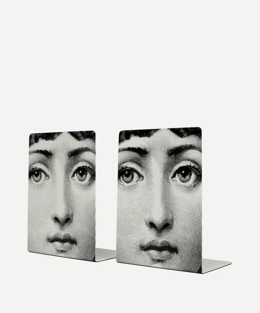 Fornasetti Ornaments^Viso Bookends