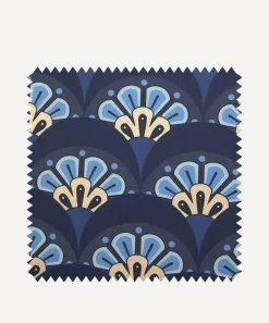 Liberty Interiors Wallpaper^Wallpaper Swatch - Deco Scallop in Lapis