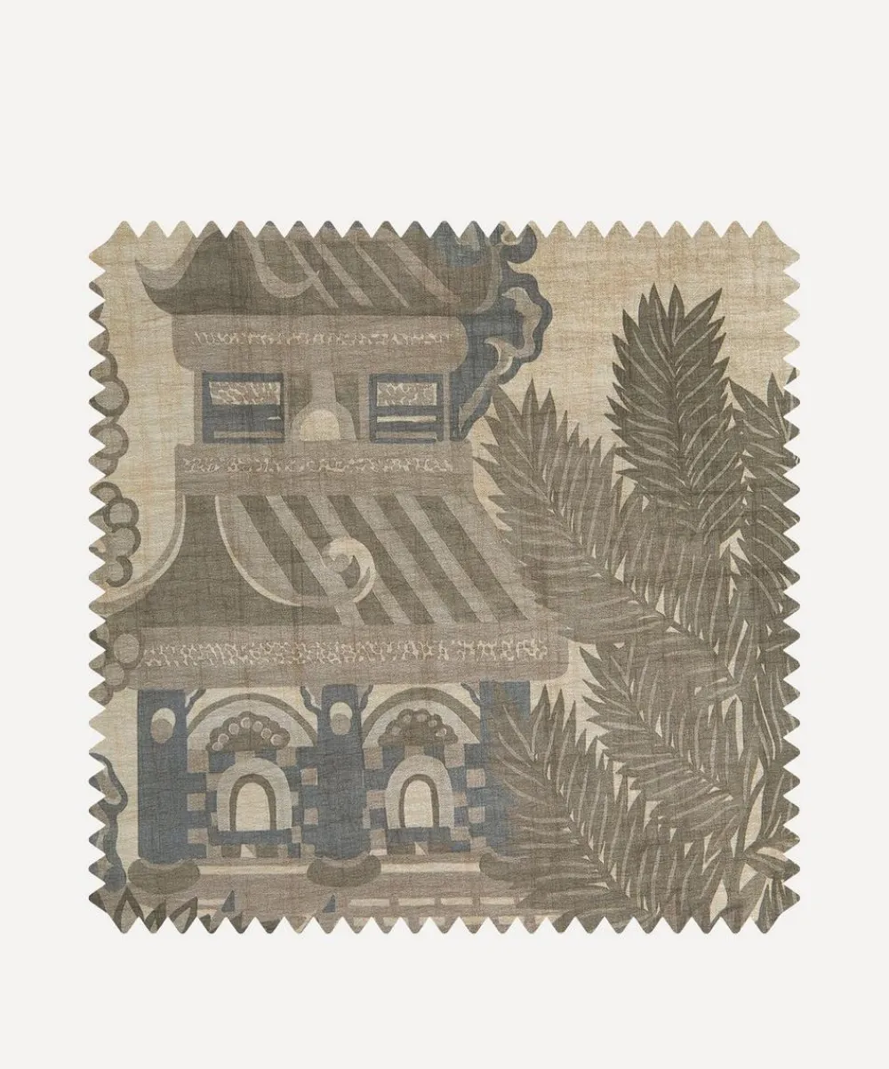 Liberty Interiors Wallpaper^Wallpaper Swatch – Floating Palace in Pewter