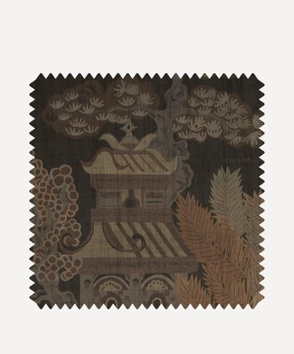 Liberty Interiors Wallpaper^Wallpaper Swatch – Floating Palace in Twill Grey
