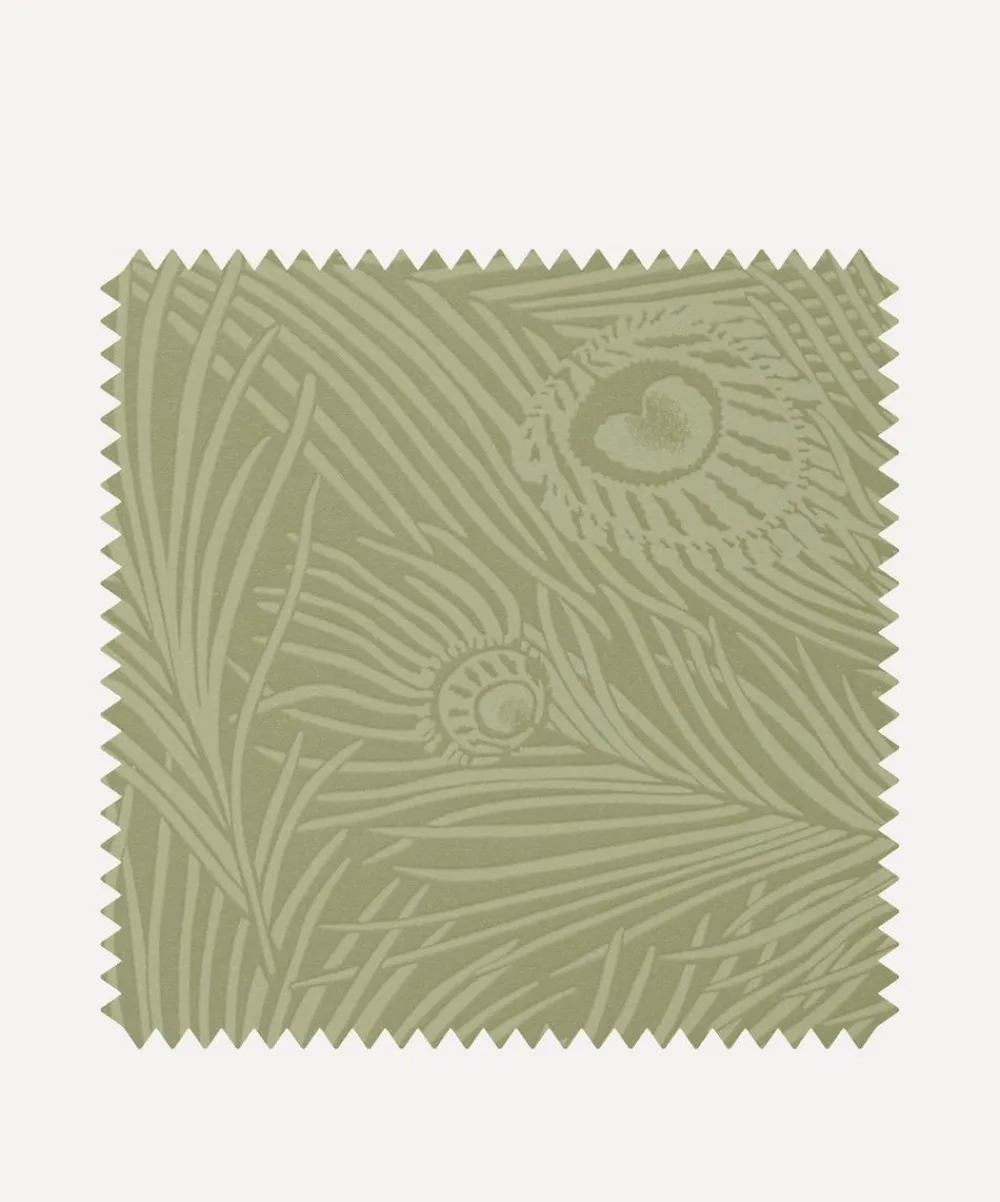 Liberty Interiors Wallpaper^Wallpaper Swatch - Hera Plume in Lichen