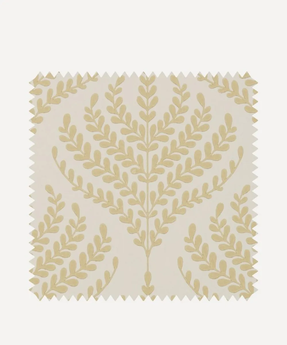 Liberty Interiors Wallpaper^Wallpaper Swatch - Paisley Fern in Fennel