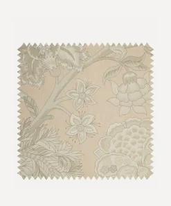 Liberty Interiors Wallpaper^Wallpaper Swatch - Palampore Trail in Pewter Blue
