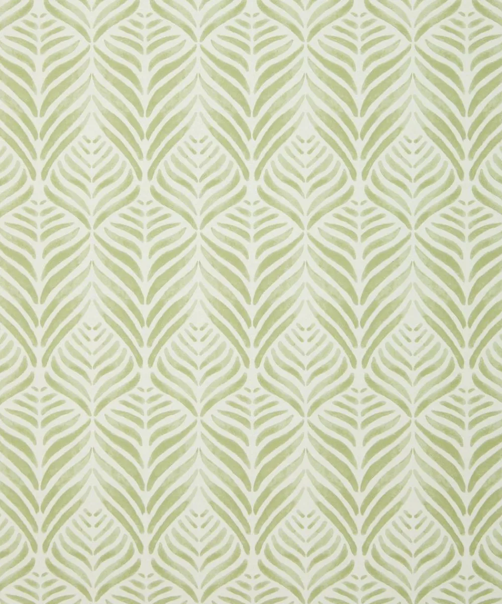 Liberty Interiors Wallpaper^Wallpaper Swatch - Quill in Lichen